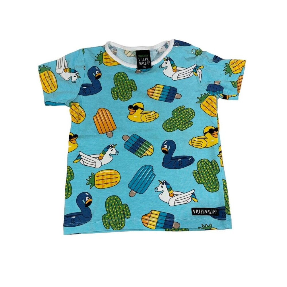 Villervalla Swimming Animals Top Size 86 1.5 Years